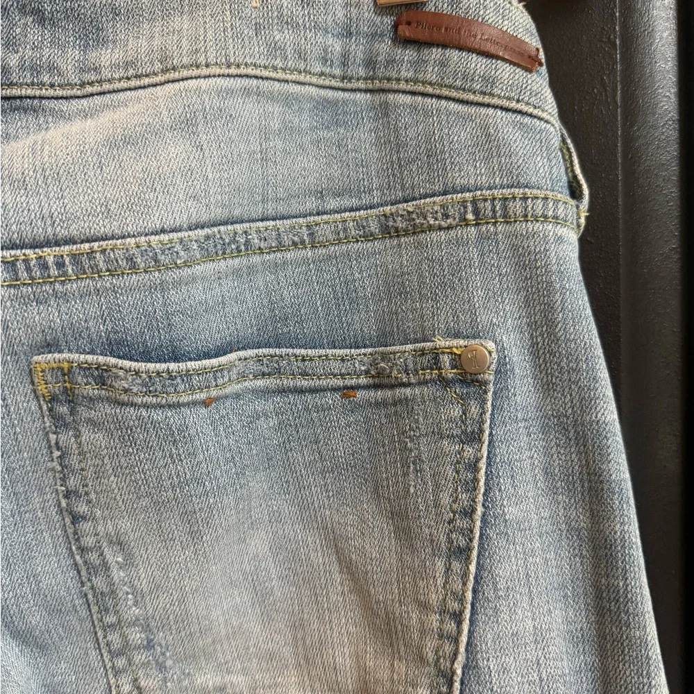 Anthropologie Women's Light Blue Jeans with Hem Details - Picture 9 of 10
